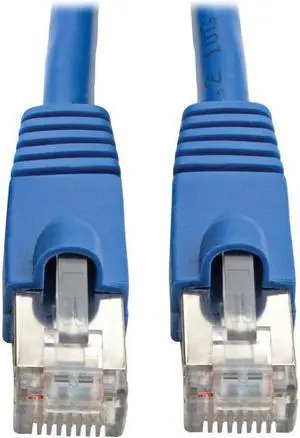Tripp Lite 12ft Cat6a Snagless Shielded STP PoE Ethernet Cable Blue N262012BL