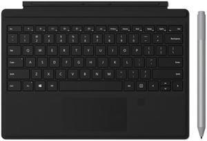 Microsoft Surface Pen Platinum+Surface Pro Signature Type Cover w/ Finger Print Reader Black - Bluetooth 4.0 Connectivity for Pen - Fingerprint ID Security - 4,096 pressure points - Infinitely Adjusta