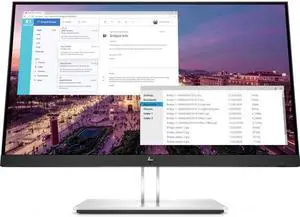 HP 23" 60 Hz IPS FHD Monitors - LCD Flat Panel 5 ms D-Sub, HDMI, DisplayPort Flat Panel E23 G4
