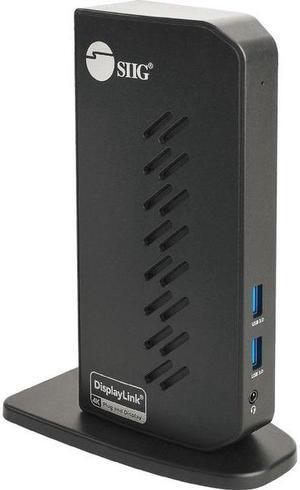 SIIG AC JUDK0L11S1 Dual Video Full HD HDMI Video Docking Station Brown Box