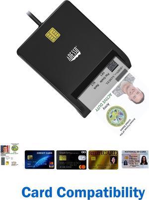 ADESSO SCR-100 ADESSO TAA CAC USB SMART CARD READER, WORKS FOR WINDOWS AND MAC