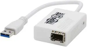 Tripp Lite U336-1G-SFP Gigabit Ethernet Card - USB 3.1 (Gen 1) Type A - 1 Port(s) - Optical Fiber Tripp Lite U336-1G-SFP Gigabit Ethernet Card - USB 3.1 (Gen 1) Type A - 1 Port(s) - Optical Fiber