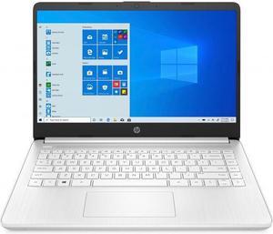 HP 14 Series 14" Laptop - Intel Celeron N4020 - 4GB RAM - 64GB eMMC - Windows 10 Home in S mode - Snow White  14-dq0040nr (47X78UA#ABA)