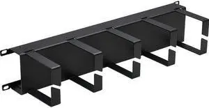 Tripp Lite SRCABLERING2UHD Rack Horizontal Cable Manager Metal Rings Black 2URM