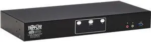 Tripp Lite B006-DP2UA2 DisplayPort Dual-Display KVM Switch - 2 Computer(s) - 1 Local User(s) - 4096 x 2160 - 50 Hz, 60 Hz - 1 x Network (RJ-45) - 6 x USB - Desktop, Rack-mountable - 6 x DisplayPort