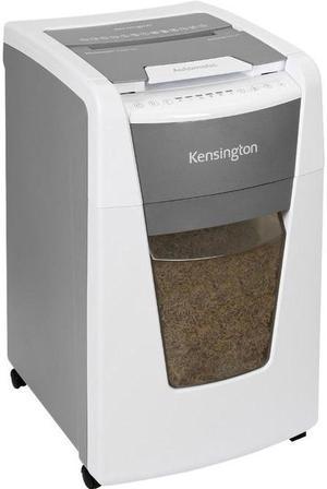 Kensington OfficeAssist Auto Feed Shredder A3000-HS Anti-Jam Micro Cut - Continuous Shredder - Micro Cut - 8 Per Pass - for shredding Paper, Staples, Paper Clip, Credit Card, Junk Mail, Glossy Paper,