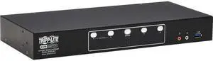 Tripp Lite B006-DP2UA4 DisplayPort Dual-Display KVM Switch - 4 Computer(s) - 1 Local User(s) - 4096 x 2160 - 50 Hz, 60 Hz - 1 x Network (RJ-45) - 8 x USB - Desktop, Rack-mountable - 10 x DisplayPort