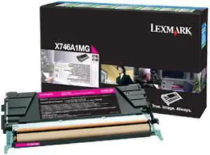 Lexmark Magenta Return Program Toner Cartridge For use in X746,748 Estimated yield 7K