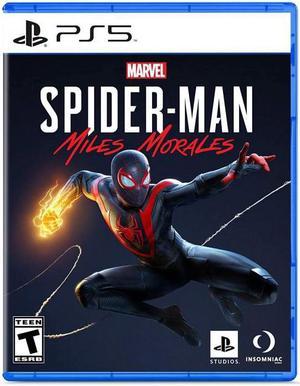 Marvels SpiderMan Miles Morales  For PlayStation 5  ActionAdventure game  ESRB Rated T Teen 13  Max Number of players supported 1