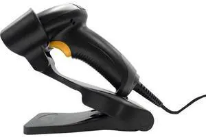 Star Micronics Handheld Wired Barcode Scanner - Cable Connectivity - 1D, 2D - Imager - USB - White - Stand Included - IP52, IP42