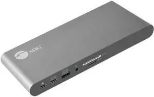 SIIG USB-C Dual 4K Video MST Docking Station with 60WPD Charging - Ingenious Detachable Design - Ultra-speed Data Transfer - 3 Display Modes
