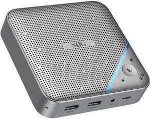 USB-C Multitask Mini Dock with Conference Speaker - 4K HDMI - Touch Volume Control - 85W PD - 360 Degree Sound Pickup