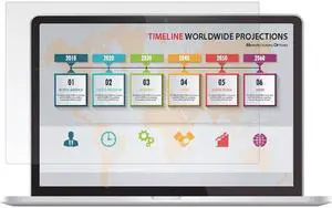 Rocstor PrivacyView Screen Protector Clear - For 13.3" Widescreen LCD MacBook Pro, MacBook Air - 16:10 - Scratch Resistant - Anti-glare - TAA Compliant