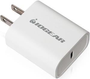 IOGEAR GPAWC20W White GearPower Compact USB-C 20W Charger