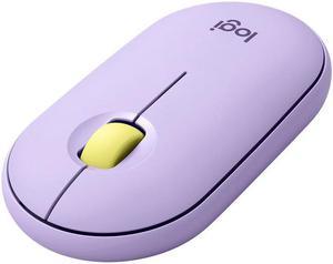 Logitech Pebble M350 Wireless Mouse - Optical - Wireless - Bluetooth/Radio Frequency - 2.40 GHz - Lavender Lemonade - USB - 1000 dpi - Scroll Wheel - 3 Button(s)