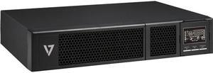 V7 On-Line UPS2URM3000DC-NC-1N 3000VA Rack-mountable UPS - 2U Rack-mountable - 3 Hour Recharge - 2.60 Minute Stand-by - 120 V AC Input - 100 V AC, 110 V AC, 115 V AC, 120 V AC, 127 V AC Output - Singl