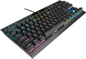 Corsair K70 RGB TKL CHAMPION SERIES Optical-Mechanical Gaming Keyboard - OPX RGB Switches, PBT Double-Shot Keycaps, Detachable USB-C Cable - Black