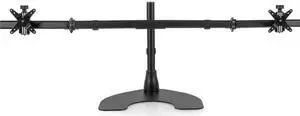 Ergotech Space Saving Desk Stand - Up to 34" Screen Support - 50 lb Load Capacity - Desk - Steel, Aluminum - Black - TAA Compliant