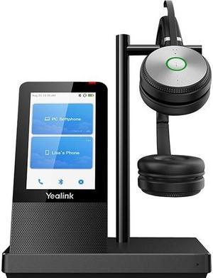 Yealink WH66 Mono Teams Headset - Mono - Wireless - DECT CAT-iq - 524.9 ft - 32 Ohm - 20 Hz - 10 kHz - Over-the-head - Monaural - Supra-aural - Electret, Omni-directional, Condenser Microphone