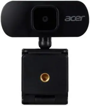 Acer FHD Webcam ACR100 Black - Full HD (1920 x 1080) resolution 2 megapixel lens - Automatic fixed focus and zoom - Built-in digital microphone - 360? rotating clip-on stand - Windows and Chrome compa