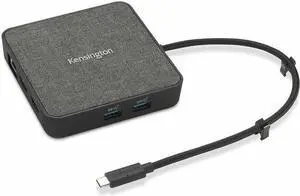 Kensington MD125U4 USB4 Portable Docking Station (DFS) - for Notebook/Monitor - USB4 - 2 Displays Supported - 8K, 4K, 2K, Full HD - 3840 x 2160, 7680 x 4320, 2048 x 1080, 1920 x 1080 - 4 x USB Ports -