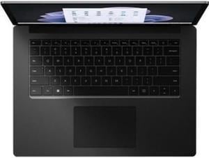 Microsoft Surface Laptop 5 15" Touchscreen Notebook - 2496 x 1664 - Intel Core i7 12th Gen i7-1265U - Intel Evo Platform - 8 GB Total RAM - 512 GB SSD - Matte Black - Intel Chip - Windows 11 Pro