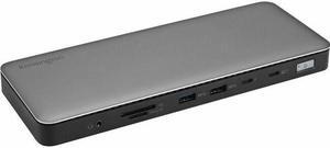 Kensington SD5765T Thunderbolt 4 Dual 4K Docking Station (DFS) - 96W PD - for Monitor/Solid State Drive/Headphone/Microphone - Memory Card Reader - SD, microSD - Thunderbolt 4 - 2 Displays Supported -