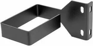 Rocstor Vertical Cable Management Hook - D-ring - Black - 1 - 1.5U Rack Height - Steel