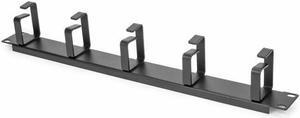 1U 19in Metal Rackmount Cable Management Panel - Cable Management Panel - Black - 1 - 1U Rack Height - 19" Panel Width - Cold Rolled Steel