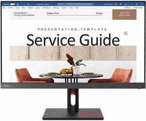 Lenovo ThinkVision S24i-30 24" Class Full HD LED Monitor - 16:9 - Raven Black - 23.8" Viewable - In-plane Switching (IPS) Technology - WLED Backlight - 1920 x 1080 - 16.7 Million Colors - 25