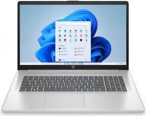 HP Laptop 17.3" Touchscreen HD+ Intel Core i3-1215U 8GB DDR4 RAM 256GB SSD Intel UHD Graphic Natural Silver - 17.3" diagonal HD+ 1600x900 Touchscreen Display - 8GB DDR4 RAM - 256GB SSD - Int