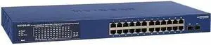 NETGEAR 26-Port PoE Gigabit Ethernet Smart Switch (GS724TPP) - Managed, Optional Insight Cloud Management, 24 x PoE+ @ 380W, 2 x 1G SFP, Desktop or Rackmount, and Limited Lifetime Protection
