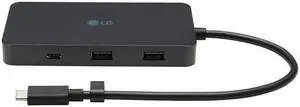 LG UHG7 USB Multi Hub - for Notebook - USB Type C - 2 Displays Supported - 4K @ 60Hz - 3840 x 2160 - 4 x USB Ports - 2 x USB Type-A Ports - USB Type-A - 2 x USB Type-C Ports - USB Type-C - 1 x RJ-45 P LG UHG7 USB Multi Hub - for Notebook - USB Type C - 2 Displays Supported - 4K @ 60Hz - 3840 x 2160 - 4 x USB Ports - 2 x USB Type-A Ports - USB Type-A - 2 x USB Type-C Ports - USB Type-C - 1 x RJ-45 P