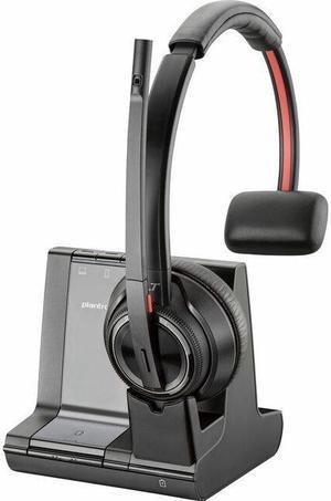 Poly Savi 8210-M Headset - Mono - Wireless - DECT - 590.6 ft - Over-the-head - Monaural - Ear-cup - Noise Cancelling Microphone