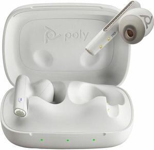 Poly True Wireless Earbuds For Work And Life - Stereo, Mono - True Wireless - Bluetooth - 98.4 ft - 20 Hz - 20 kHz - Earbud - Binaural - In-ear - Noise Canceling - White Sand