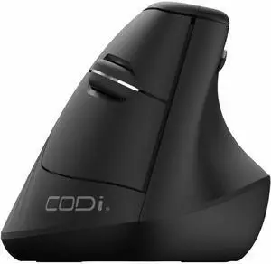 CODi 6D Wireless Ergonomic Mouse - Optical - Wireless - 32.81 ft - Bluetooth - 2.40 GHz - 2400 dpi - Scroll Wheel - 1 x AA Battery Supported