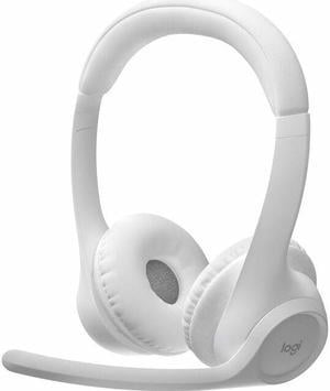 Logitech Zone 300 Wireless Bluetooth Headset With Noise-Canceling Microphone, Compatible with Windows, Mac, Chrome, Linux, iOS, iPadOS, Android (Off-white