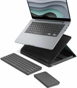 Logitech Casa Pop Up Desk Work From Home Kit with Laptop Stand (CLASSIC CHIC)