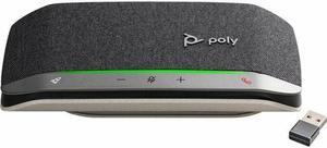 Poly Sync 20+ Wired/Wireless Bluetooth Speakerphone Microsoft Teams Silver 772C6AA