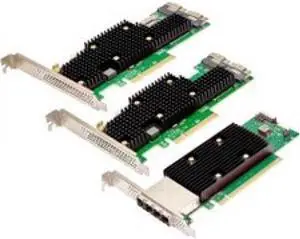 BROADCOM - IMSOURCING HBA 9600W-16e Tri-Mode Storage Adapter - 24Gb/s SAS, Serial ATA/600 - PCI Express 4.0 x8 - Plug-in Card - 4 ?4 SFF-8674 - 16 Total SAS Port(s) - 16 SAS Port(s) External - PC, Lin