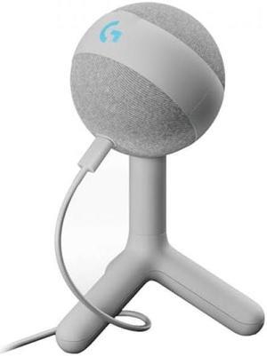 Logitech G Yeti Orb Condenser RGB Gaming Microphone with LIGHTSYNC, USB Mic for Streaming, Cardioid, USB Plug and Play for PC/Mac - Off White