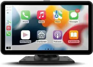 GekoGear Orbit C100 7-Inch Infotainment Car Display, Apple/Android Compatible