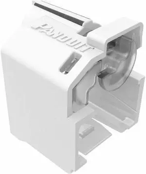 Panduit Recessed, Lock-In Devices, Off White - Recessed-Mountable for Patch Cord - Polycarbonate - 10