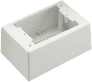 Panduit Pan-Way 1 Gang Power Rated Surface Mounting Box JBP1DWH