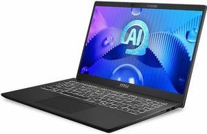 MSI Modern 15 H AI C1M Modern 15 H AI C1MG-056US 15.6" Notebook - Full HD - Intel Core Ultra 7 155H - 32 GB - 1 TB SSD - Core Black - Intel Chip - 1920 x 1080 - Windows 11 Pro - Intel Arc Graphic