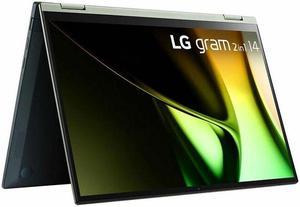 LG gram 14T90SGAPB5U1 14 Touchscreen Convertible 2 in 1 Notebook  Intel Core Ultra 7  16 GB  512 GB SSD  Intel Chip  Windows 11 Pro  Inplane Switching IPS Technology