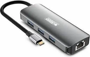Urban Factory HUBEE Docking Station - for Notebook/Tablet PC/Desktop PC/Smartphone - USB Type C - 4K UHD - 3840 x 2160 - 4 x USB Ports - 3 x USB 3.0 - 3 x USB Type-A Ports - USB Type-A - 1 x USB Type-