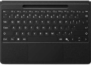 Microsoft Surface Pro Flex Keyboard - Black with Bold Keyset - Wireless Connectivity - Bluetooth - 32.81 ft CoPilot, Mute, Snipping, Screen Brightness, Media Player Hot Key(s) - Windows 11 - Notebook/