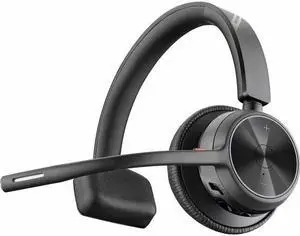 Poly Voyager 4310 USB-C Headset +BT700 Dongle TAA - Siri, Google Assistant - Mono - USB Type C - Wired/Wireless - Bluetooth - 164 ft - 20 Hz - 20 kHz - On-ear, Over-the-head - Monaural - Ear-cup - 5 f