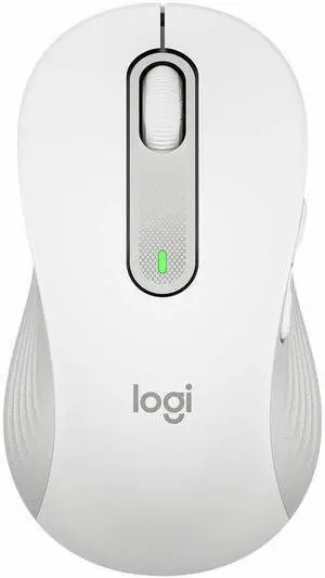 Logitech Signature M650 Mouse - Optical - Wireless - 32.81 ft - Bluetooth - Off White - USB - 4000 dpi - Scroll Wheel - 5 Button(s) - 5 Programmable Button(s) - Large Hand/Palm Size - Left-handed - 1